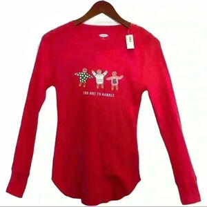 🌈 6/$60, NWT, Old Navy Thermal, Xmas Theme, Red, Small